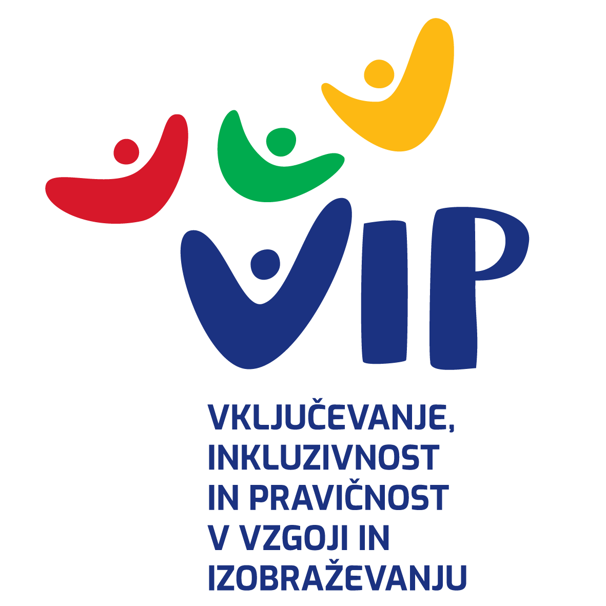 logo VIP vključevanje, inkluzivnost in pravičnost v vzgoji in izobraževanju
