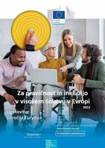 Naslovnica Za pravičnost in inkluzijo v visokem šolstvu v Evropi 2022