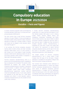 naslovnica Compulsory education in Europe 2023/2024